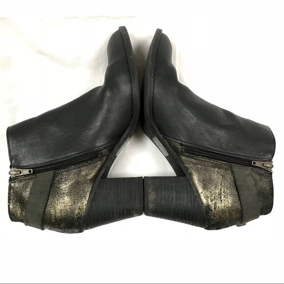 Dolce Vita 'Jossie' Ankle Bootie in Black/Gold Vegan Leather Women's Size 8 $120 - Picture 7 of 11
